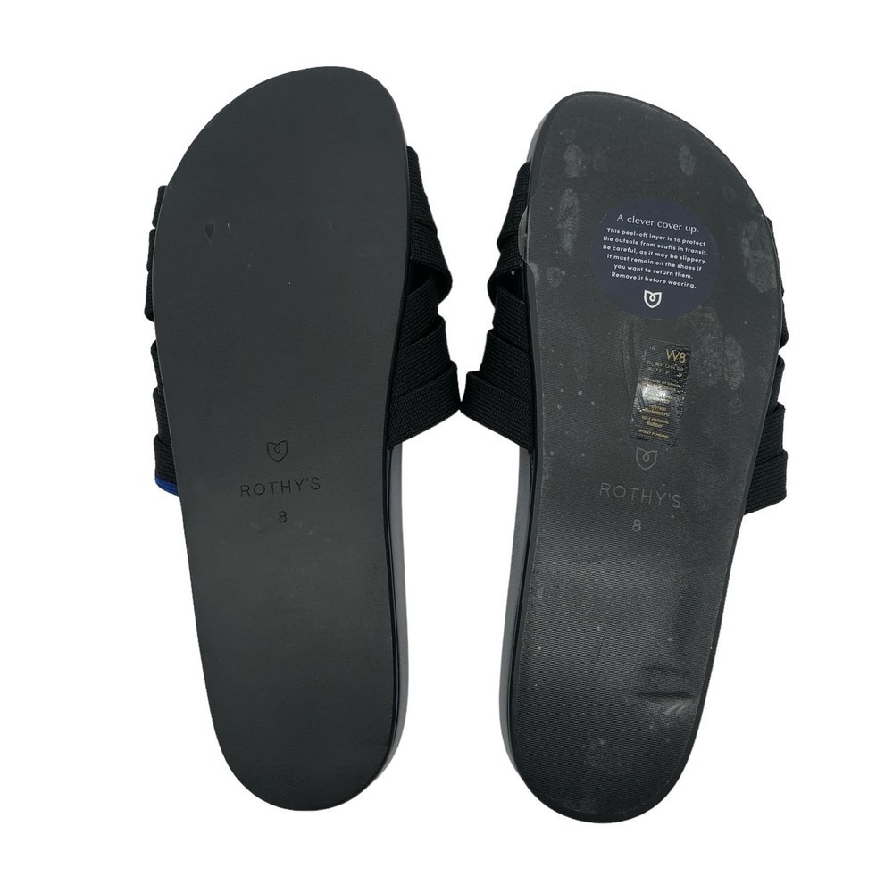 Rothy’s Slide in‎ Black Women’s Size 8 New - Picture 7 of 8